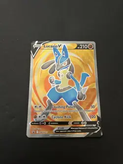 Lucario V - SWSH213 Pokemon TCG Promo SWSH: Sword & Shield Promo Card Near Mint - Image 3