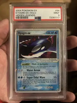 PSA 9 - Pokemon Card - EX Hidden Legends 94/101 - KYOGRE EX (holo) MINT 2004 - Image 1