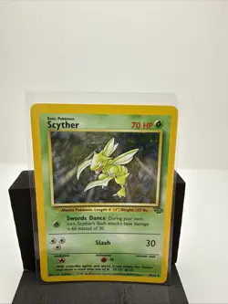 Pokemon TCG Scyther Jungle 10/64 Holo Unlimited Holo Rare - Image 1