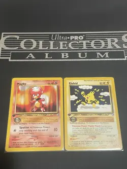 Magby & Elekid Neo Genesis 1st Edition Rare WOTC NM Pokemon Card - Image 1
