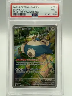 2023 POKEMON SVP ENSNORLAX151 ELITE TRAINER BOX - Image 1