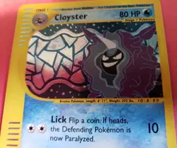 Pokemon Expedition Set Rare Holo Cloyster 8/165 Light Play See Pictures - Image 3