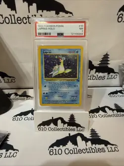 Pokemon TCG 1999 Lapras Holo 10/62 PSA 7 - Image 1