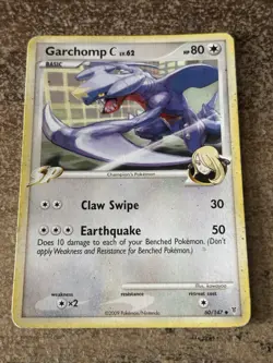 Garchomp C 60/147 Uncommon pokemon card PlatinumSupreme Victors 2009 - Image 1