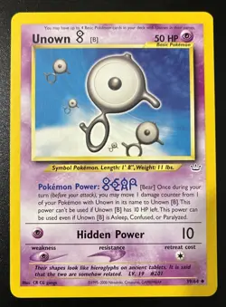 Unown Pokemon TCG Neo Revelation 39/64 “B” - Image 1