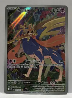 Pokemon TCG Phantasmal Flames Zacian Special Illustration Rare Holo 100/094 MINT - Image 1