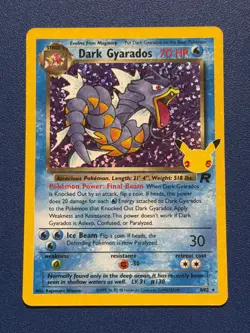 Pokemon TCG Dark Gyarados 8/82 Holo Rare Classic Celebrations NM-MT - Image 1