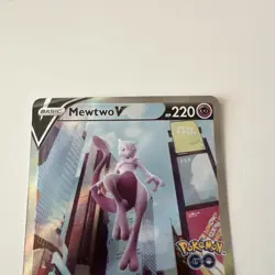 Mewtwo V (Alternate Full Art) 072/078 Pokemon GO Holo - Image 1