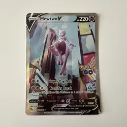 Mewtwo V (Alternate Full Art) 072/078 Pokemon GO Holo - Image 3