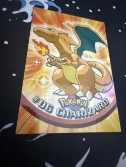 2000 Pokemon Topps Series 1 Charizard #06 - Basic Chrome - NM - Image 2
