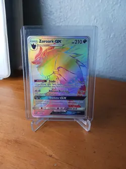 2017 Pokemon, S&M Shining Legends, #77/73 Zoroark GX, Rainbow SecretRare - Image 1