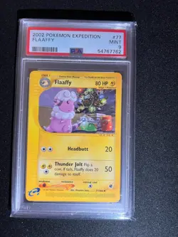 2002 Pokemon Expedition 77 Flaaffy PSA 9 Mint - Image 1