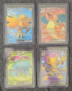 Pokemon TCG 151 Ultra Rare Lot of 12 - Charizard Zapdos Alakazam All NMOB - Image 2