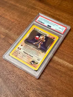 Pokemon TCG GYM HEROES - ROCKET'S HITMONCHAN Rare Holo #11 - PSA Grade 8 (2000) - Image 3