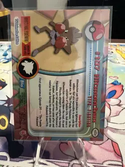 Hitmonchan #107 Pokemon 2000 Topps TV - Image 2