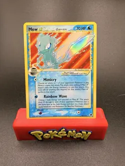 2006 POKEMON EX DRAGON FRONTIERS GOLD STAR #101 MEW-HOLO NM See Photos - Image 1
