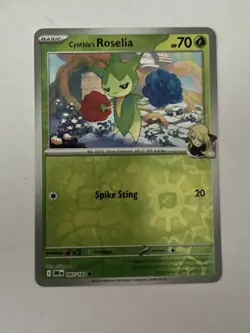 Pokemon TCG * Destined Rivals 007/182 Cynthia's Roselia* REVERSE HOLO * FRESH PK - Image 1