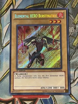 Elemental Hero Burstinatrix LCGX-EN004 Secret Rare 1st Ed. LP - Image 1