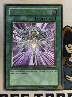 Monster Reincarnation Ultimate Rare 1st Edition RDS-EN045 YuGiOh! MP - Image 2