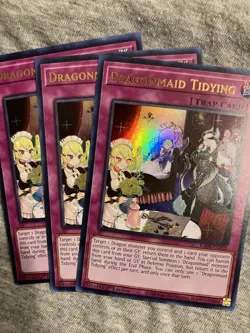 3x Dragonmaid Tidying 1st Edition Ultra Rare RA04-EN102 Yu-Gi-Oh! - Image 1
