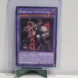 Yu-Gi-Oh! Darklord Eveningstar Fusion Effect 1st Edition BPRO-EN036 3000ATK 300… - Image 1