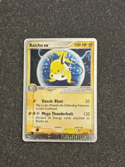 Pokemon TCG Raichu EX Sandstorm Card 98/100 Ultra Rare Holo Near Mint Condition - Image 3