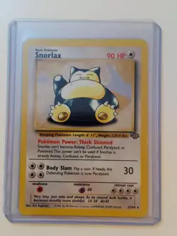 Pokemon TCG Snorlax 1999 Jungle Set Card 27/64 LP - Image 1
