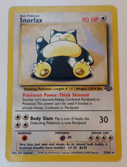 Pokemon TCG Snorlax 1999 Jungle Set Card 27/64 LP - Image 2