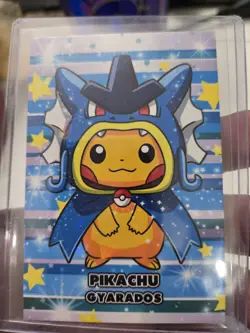 Pokemon 2024 Card Database Christmas Set Poncho Pikachu Gyarados Hood Peru - Image 1