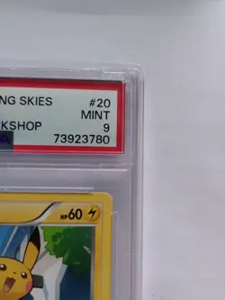 Pokemon Cards PSA Graded Pikachu PSA 9 XY Roaring Skies Stamped Build A Bear - Image 3