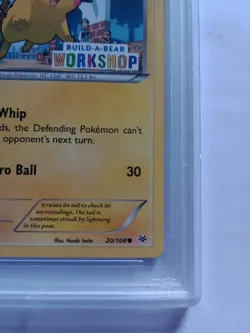 Pokemon Cards PSA Graded Pikachu PSA 9 XY Roaring Skies Stamped Build A Bear - Image 5