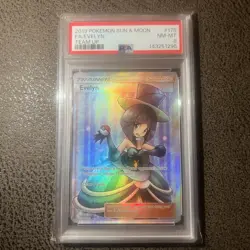 Evelyn 175/181 PSA 8 Sun & Moon Team Up Holo Card Full Art - Image 1