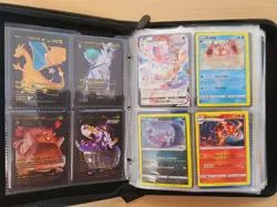 Pokemon Card Collection Binder – V, VMAX, GX, EX, Gold Cards + Folder – Job Lot - Image 3