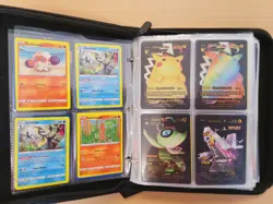 Pokemon Card Collection Binder – V, VMAX, GX, EX, Gold Cards + Folder – Job Lot - Image 4