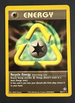 Pokemon Card - Recycle Energy Neo Genesis 105/111 Rare - Image 1