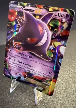 Pokemon-Gengar EX, #34/119, Ultra Rare Holo Full Art Card (moderately played) - Image 2