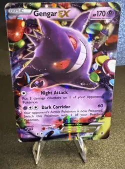 Pokemon-Gengar EX, #34/119, Ultra Rare Holo Full Art Card (moderately played) - Image 3