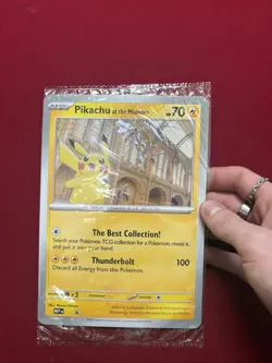 Pikachu At The Museum Jumbo Promo Card - Image 1