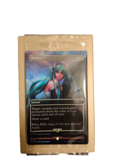 MTG English Secret Lair Hatsune Miku Sakura Superstar rainbow foil Open Box - Image 1