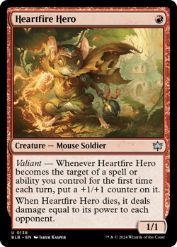 Heartfire Hero (Foil) - 138 - BLB - Near Mint - MTG - Image 1