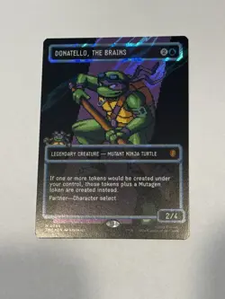 Donatello, the Brains (0085) (Borderless) (Surge Foil) Commander: Teenage Mutant - Image 1
