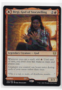 Birgi, God of Storytelling Kaldheim Regular (LP) 123/285 - Image 1
