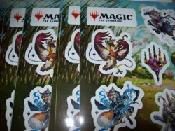 Lot of 9 Magic The Gathering Bloomburrow Sticker Sheet 6” X 8” WOTC Free Ship - Image 1