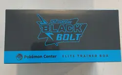 Pokemon Center Black Bolt Elite Trainer Box ETB New Sealed Ripped Plastic - Image 2