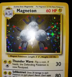 Pokemon TCG Magneton Base Set 9/102 Holo 1999-2000 Wizards Base Set Copyright... - Image 4