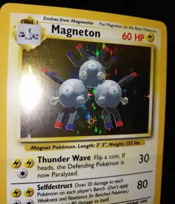 Pokemon TCG Magneton Base Set 9/102 Holo 1999-2000 Wizards Base Set Copyright... - Image 5
