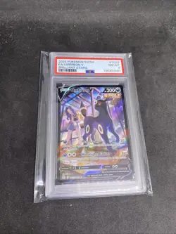 2022 Pokemon Sword & Shield Brilliant Stars Umbreon v TG22/TG30 Psa 8 - Image 1