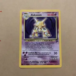 Pokemon TCG Alakazam Base Set 2 1/130 Holo Unlimited Holo Rare NM / LP - Image 1