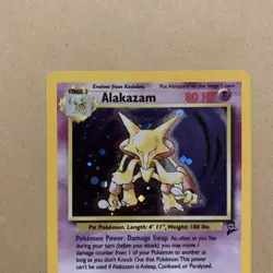 Pokemon TCG Alakazam Base Set 2 1/130 Holo Unlimited Holo Rare NM / LP - Image 2