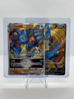 Pokemon TCG Lucario VSTAR V Promo Holo Set SWSH214 SWSH213 English - Image 1